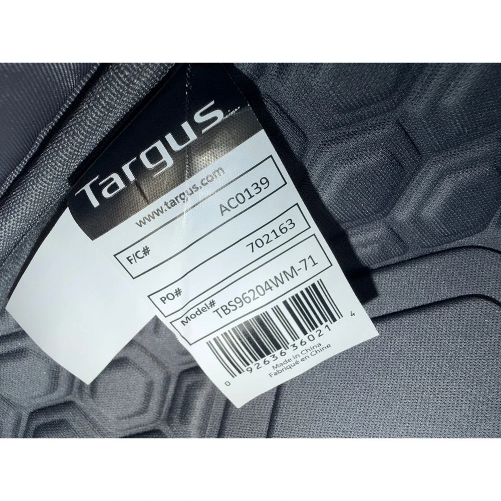Targus Gray Convertible Slim Vertical Laptop Messenger Bag Case Dome Padded